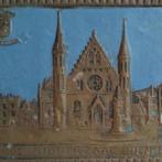 Koperen emaille plaat Ridderzaal Den Haag (1900-1910), Ophalen, Koper