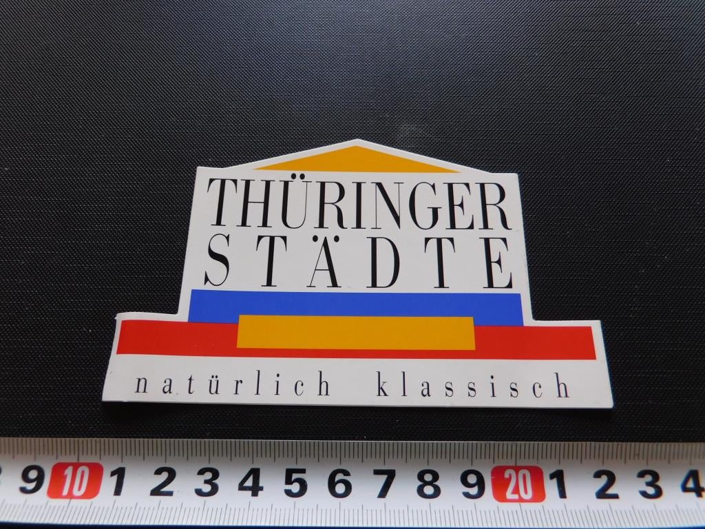 sticker thüringer städte natürlich klassisch, Ophalen, Zo goed als nieuw