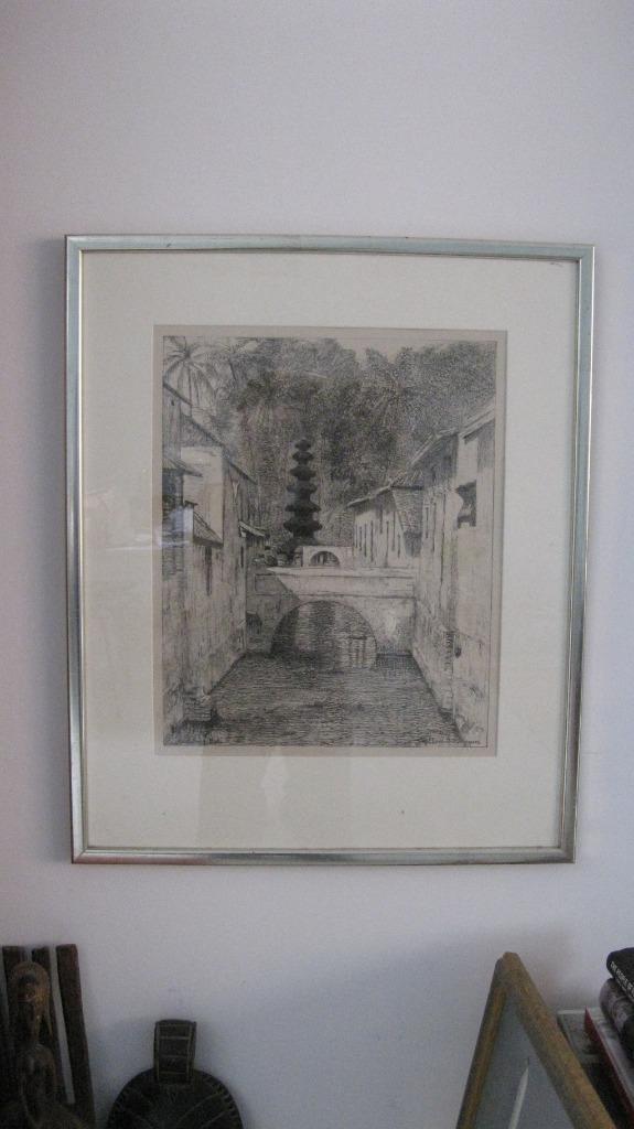 Pentekening van Willem Dooijewaard, Antiek en Kunst, Kunst | Tekeningen en Foto's, Ophalen