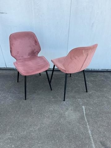 6 stuks velvet oud roze horeca stoelen De arend beschikbaar voor biedingen