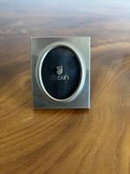 Vintage fotolijstje met gedecoreerde metalen rand + glas 5*6, Antiek en Kunst, Ophalen of Verzenden