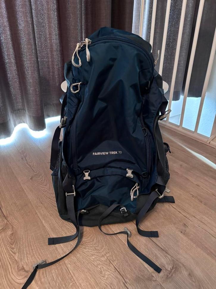 ZGAN Osprey Fairview Trek 70 Night Jungle Blue incl. Hoes, Sieraden, Tassen en Uiterlijk, Tassen | Rugtassen, Zo goed als nieuw
