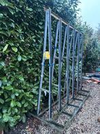 Glasrek, glasbok hoog model, Ophalen, Gebruikt, 160 cm of meer, Glasplaat