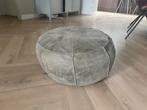 HK Living poef - beschadigd, Ophalen, Gebruikt, Leer, 50 tot 75 cm
