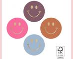 Sluitstickers smiley mini gold faded per 4 stickers, Nieuw, Sticker, Ophalen of Verzenden