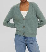 Esprit dusty groen buttoned wollen cardigan vest maat 38, Nieuw, Groen, Esprit, Maat 38/40 (M)