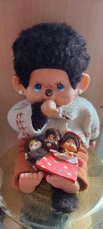 Vintage Monchhichi Pop met Kleine Vriendjes, Ophalen of Verzenden, Gebruikt, Overige typen