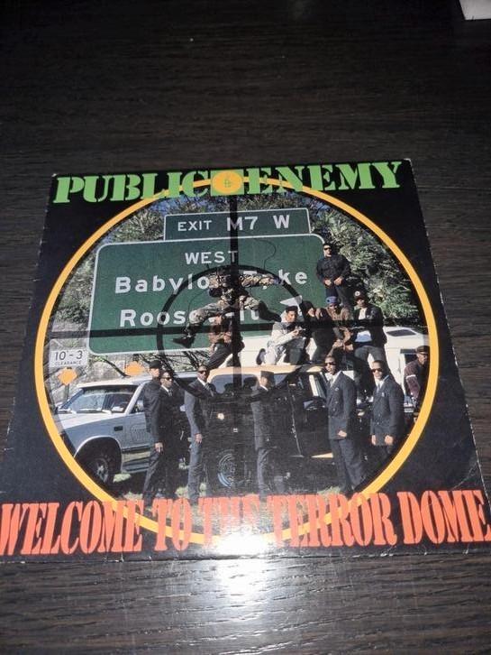 Single van Public Enemy : welcome to the terror dome  (1989), Cd's en Dvd's, Vinyl | Hiphop en Rap, Gebruikt, 1985 tot 2000, Overige formaten