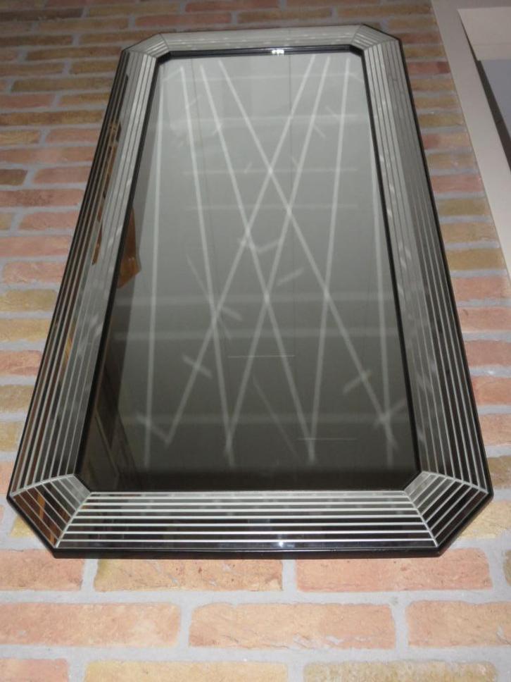 Grote trapezium Deknudt wandspiegel, Huis en Inrichting, Woonaccessoires | Spiegels, Zo goed als nieuw, 50 tot 75 cm, 100 tot 150 cm