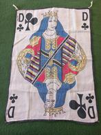 vintage Frans handdoek theedoek klavervrouw jaren 60 linnen, Verzenden