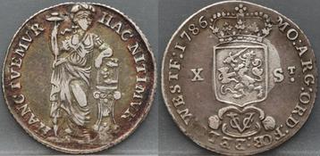 X Stuiver 1786 West Friesland VOC - 10 Stuiver 1786 beschikbaar voor biedingen