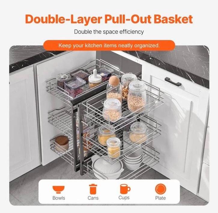 Nieuw! Organizer voor keuken hoekkast, Huis en Inrichting, Keuken | Keukenelementen, Nieuw, Minder dan 100 cm, 50 tot 100 cm, 25 tot 50 cm