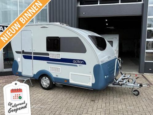 Compacte Adria Action 361 PD L-Zit,Vast bed WC,Vtent, Caravans en Kamperen, Caravans, Bedrijf, tot en met 2, 750 - 1000 kg, Overige