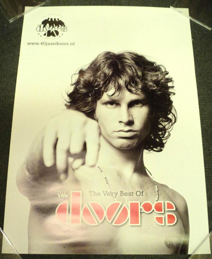 The Doors PROMO POSTER Jim Morrison, Verzamelen, Muziek, Artiesten en Beroemdheden, Zo goed als nieuw, Poster, Artwork of Schilderij