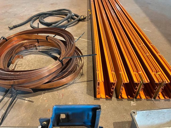 sleepcontacten voor kraanbaan, viersprong, balkklem, Doe-het-zelf en Verbouw, Lieren en Takels, Gebruikt, Handmatig, Ophalen