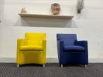 Leolux Dolcinea Fauteuil Senso leer Blauw Design stoel, Huis en Inrichting, Fauteuils, Leer, Ophalen of Verzenden