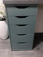 Ikea ladeblok Alex turquoise, Minder dan 50 cm, 5 laden of meer, Ophalen of Verzenden, Zo goed als nieuw