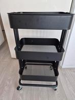 Ikea trolley zwart raskog, Ophalen, Zo goed als nieuw