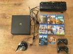 PlayStation 4 Pro + 2 Controllers + Games, Spelcomputers en Games, Spelcomputers | Sony PlayStation 4, Met 2 controllers, Ophalen of Verzenden