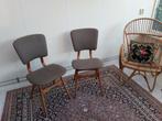 Set stoelen jaren zestig / vintage, Ophalen, Gebruikt, Twee, Bruin