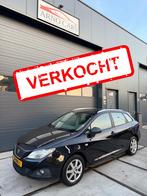 Seat Ibiza 1.2TDI 55KW Ecomotive ST 2011 Zwart - SCHADE, Auto's, Voorwielaandrijving, Euro 5, Stof, 74 pk