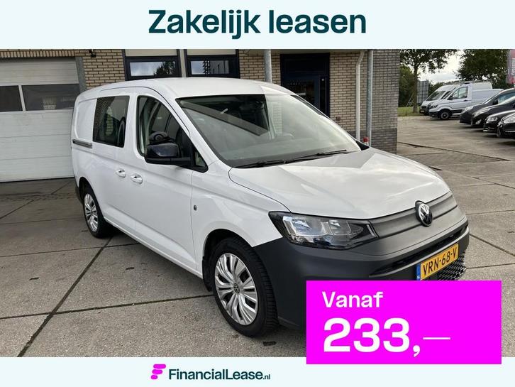 Volkswagen Caddy Cargo Maxi 1.5 TGI CNG BENZINE, Auto's, Bestelauto's, Bedrijf, Lease, Financial lease, ABS, Airbags, Airconditioning