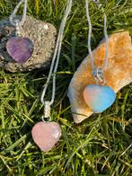 Amethist, Rozenkwarts & Opaliet Zilveren Ketting, Ophalen of Verzenden, Nieuw, Zilver, Met edelsteen
