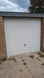 Witte kantelende garage deur, Ophalen, Gebruikt, Garagedeur, Metaal
