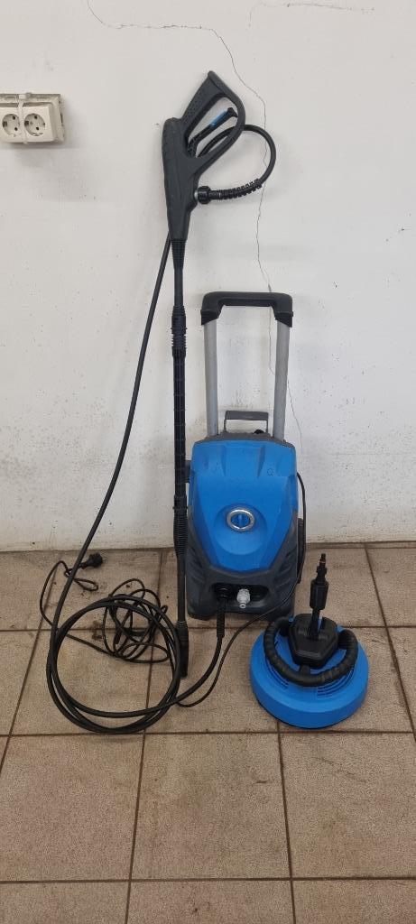 Hogedrukreiniger met terrasreiniger 130 bar, Tuin en Terras, Hogedrukreinigers, Gebruikt, Elektrisch, Met autostop en -start, Ophalen