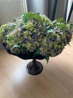 Schaal met kunstbloemen, Ophalen, Zo goed als nieuw, Rond
