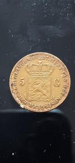Gouden 5 Gulden 1827 B, Postzegels en Munten, Munten | Nederland, 5 gulden, Koning Willem I, Losse munt, Goud