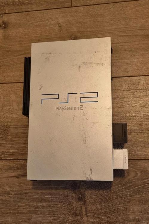 Playstation 2 met controllers, spelletjes en scherm, Spelcomputers en Games, Spelcomputers | Sony PlayStation 2, Gebruikt, Phat