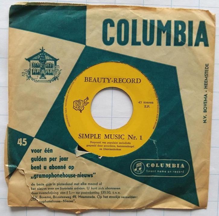 45 Toeren single Beauty record, Gala make-up cursus, Verzamelen, Merken en Reclamevoorwerpen, Gebruikt, Overige typen, Ophalen of Verzenden