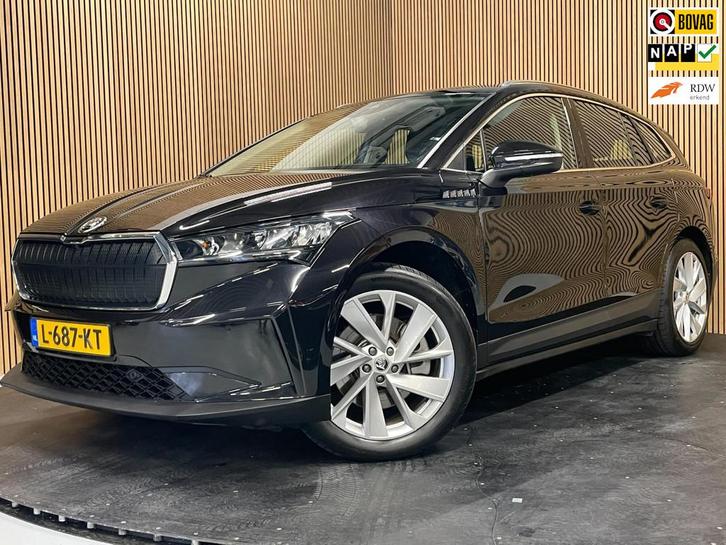 Skoda Enyaq iV 80|GROTE ACCU|1/2 LEDER|ANDROID AUTO/APPLE CA, Auto's, Skoda, Bedrijf, Te koop, Enyaq, ABS, Achteruitrijcamera