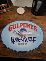 Emaille Bord Gulpener Korenwolf Witbier, Ophalen of Verzenden