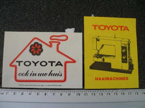 2x sticker toyota naaimachines breimachines aisin logo, Verzamelen, Stickers, Zo goed als nieuw, Merk, Verzenden