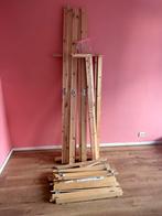 Ikea bed NEIDEN + lattenbodem LURÖY, Ophalen, Bruin, 140 cm, Zo goed als nieuw