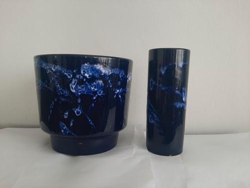 marei keramik west germany bloempot vaas blauw, Antiek en Kunst, Antiek | Keramiek en Aardewerk, Ophalen of Verzenden