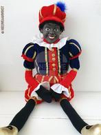Authentieke V&D etalage zwarte Piet pop - 90cm, rood/blauw, Diversen, Verzenden, Zo goed als nieuw