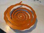 Fruitskin fruitschaal design Wouter Biegelaar. Oranje., Ophalen of Verzenden, Zo goed als nieuw, Rond, Overige materialen