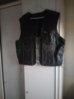 Stoer zwart leren vintage country  vest, Kleding | Heren, Zwart, Maat 56/58 (XL), Ophalen of Verzenden, Zo goed als nieuw