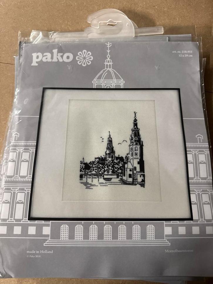 Pako Borduurpakket Amsterdam - Nieuw, Hobby en Vrije tijd, Borduren en Borduurmachines, Nieuw, Borduurpakket, Handborduren, Ophalen of Verzenden