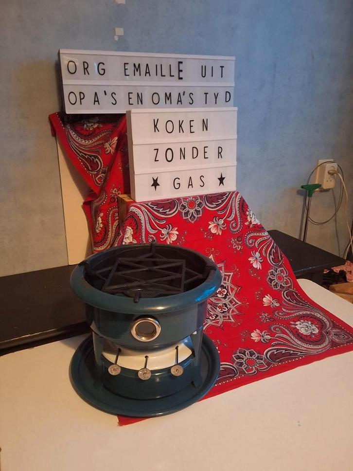 👌haller/rooster/kijkglas/lont/lekblad  3 PITTER 👍 5 foto's, Antiek en Kunst, Antiek | Emaille, Ophalen of Verzenden