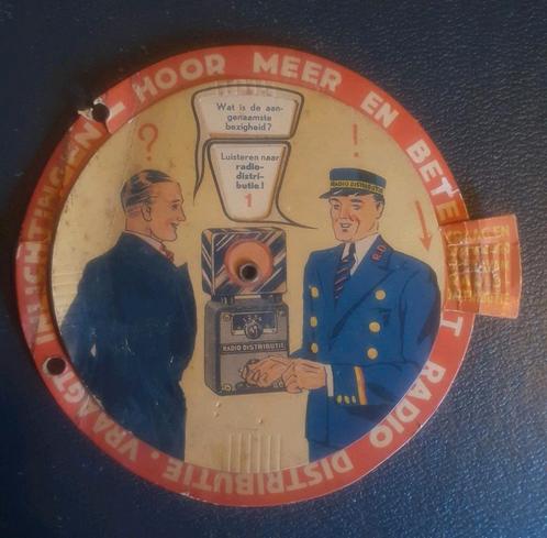Radio distributie draaischijf promotie materiaal, Verzamelen, Merken en Reclamevoorwerpen, Gebruikt, Ophalen of Verzenden
