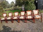 zes stoelen stijl empire, Ophalen, Gebruikt, Empire, Stof