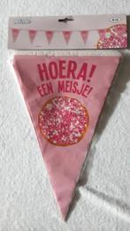 Vlaggenlijn hoera een meisje (27968), Versiering, Info@all4funbaarlo.nl, A, Nieuw
