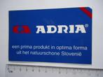 sticker oud ADRIA caravan camper auto bus autobus retro, Verzenden, Zo goed als nieuw, Bedrijf of Vereniging