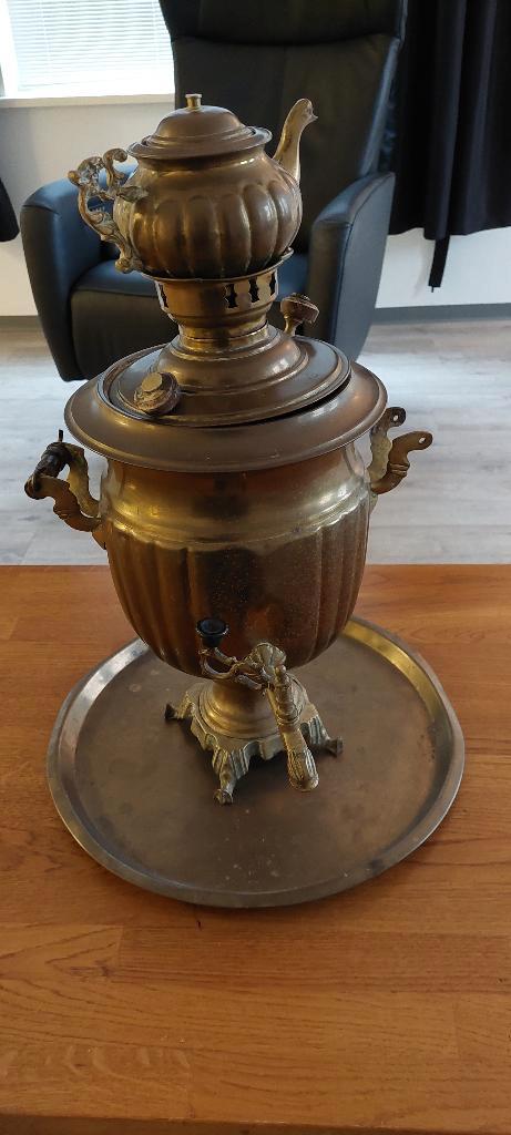 Antieke Russische koperen samovar, Antiek en Kunst, Antiek | Koper en Brons, Koper, Ophalen of Verzenden