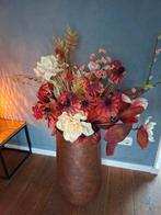 Prachtig boeket met mooie vaas, Ophalen, Zo goed als nieuw