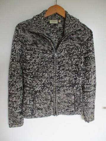 Canda C&A zwart-wit gemeleerd vest, maat S beschikbaar voor biedingen